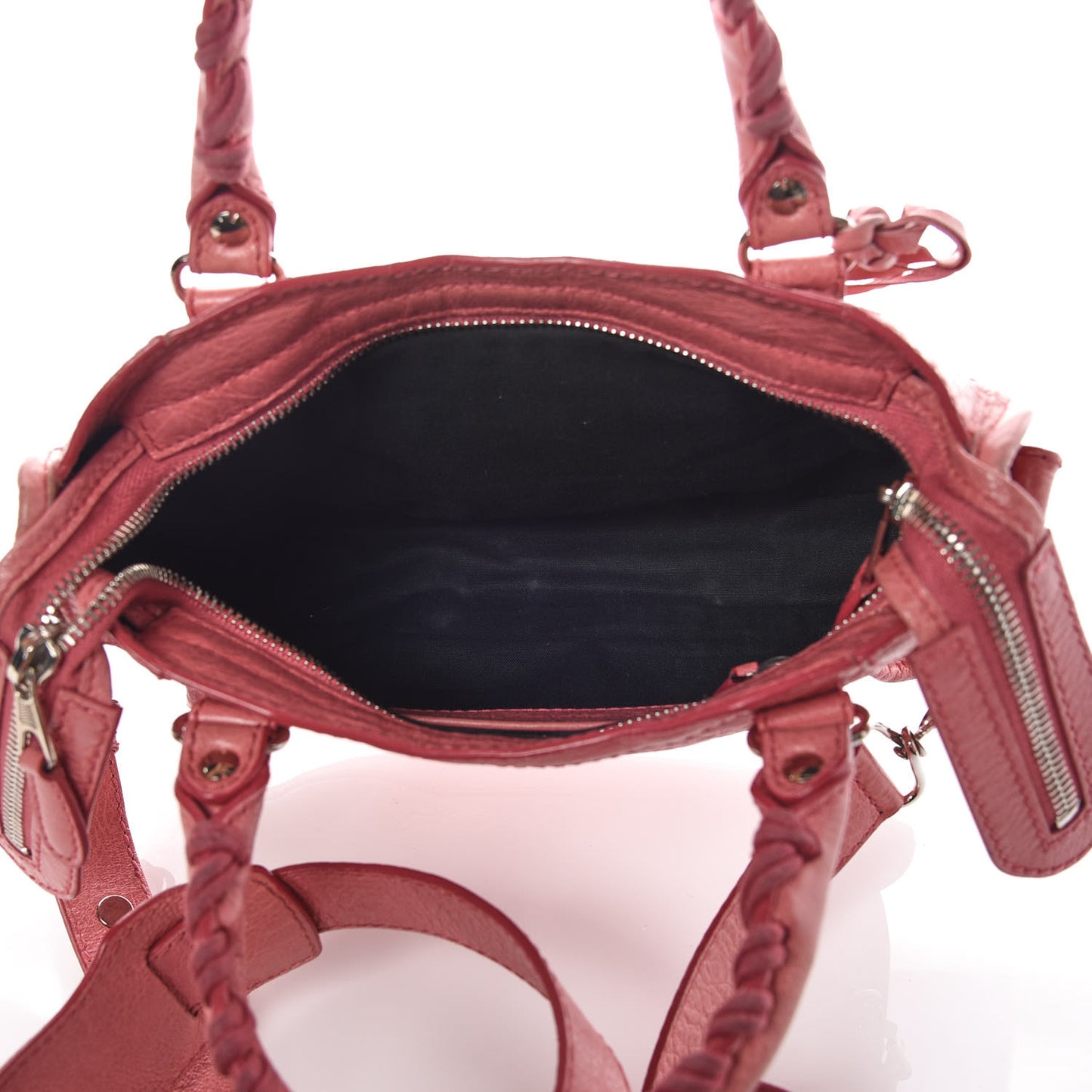Agneau Giant 12 Silver Hardware Mini City Rose Bombon Raspberry