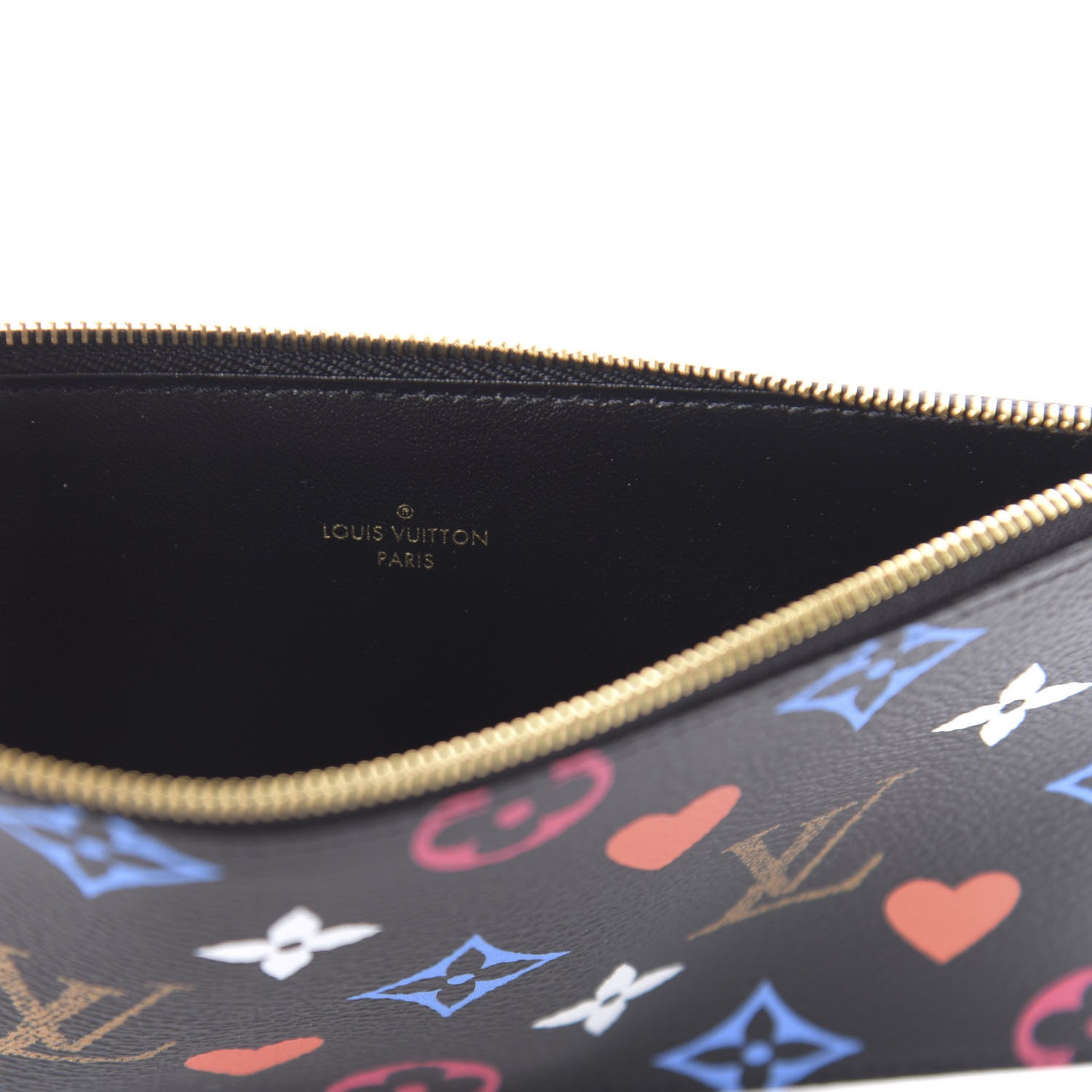 Louis Vuitton Game On Felicie Chain Wallet Zippered Insert Black 8 of 9