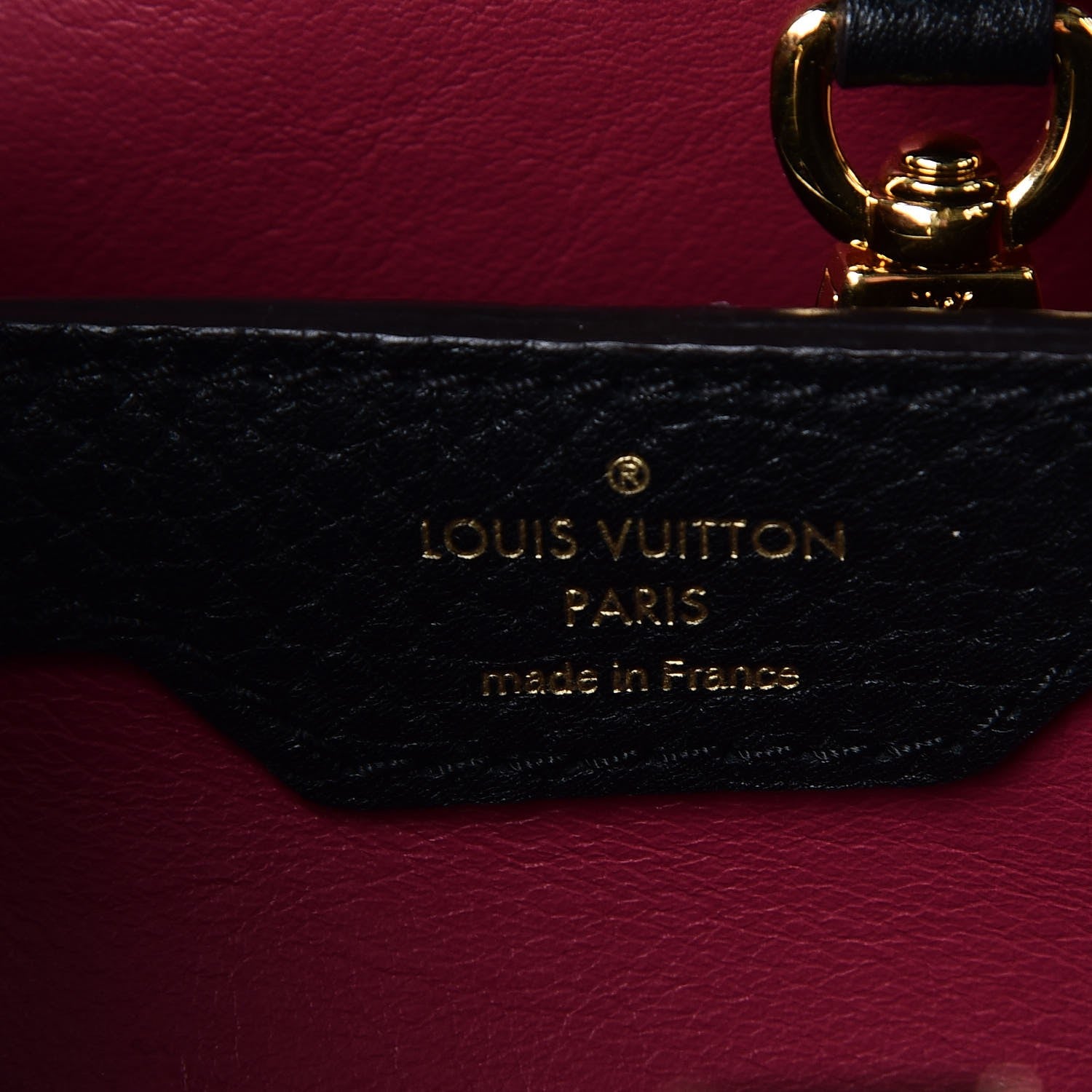 Louis Vuitton Taurillon Capucines PM Black 7 of 8