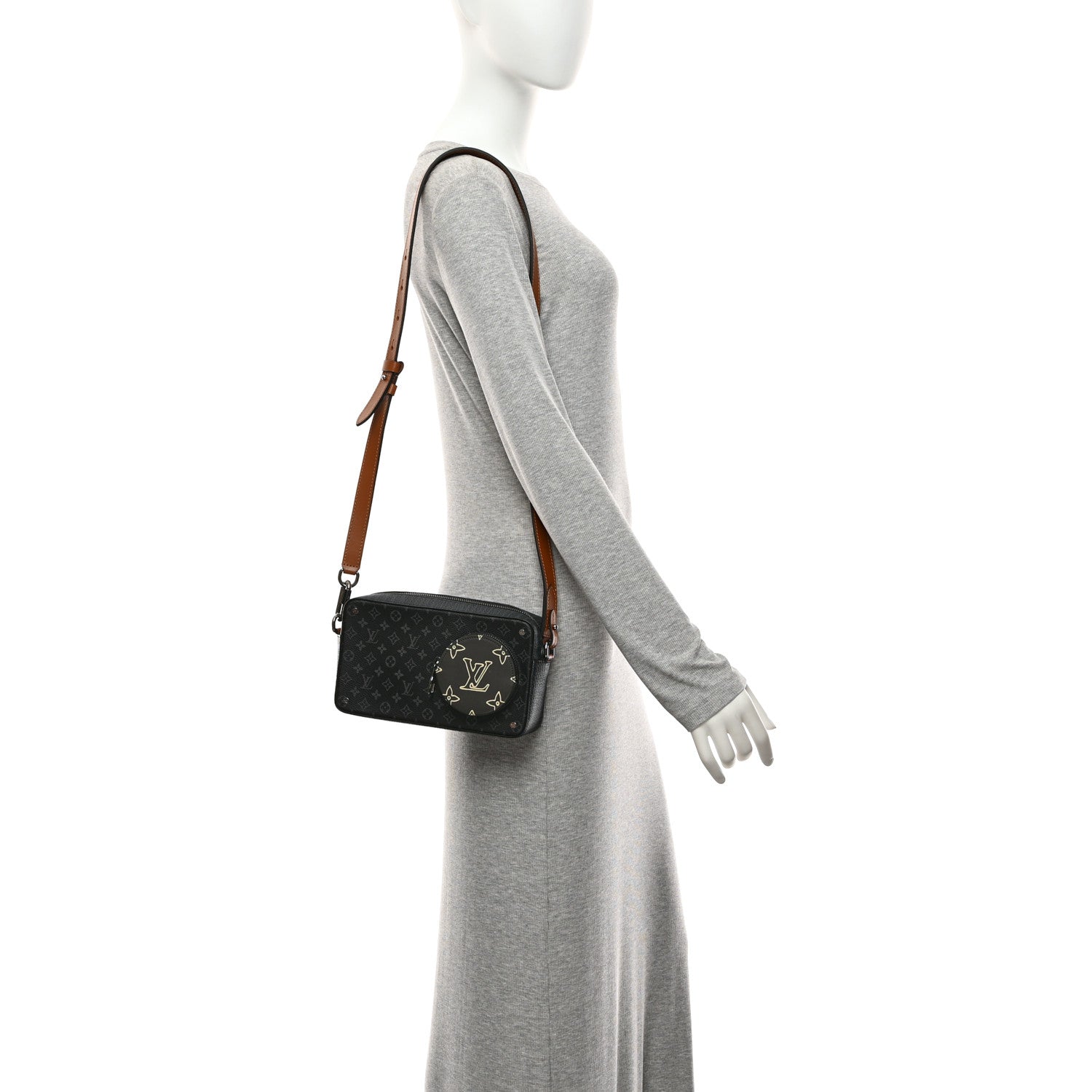 Louis Vuitton Monogram Eclipse Volga On Strap Crossbody Multicolor 2 of 9