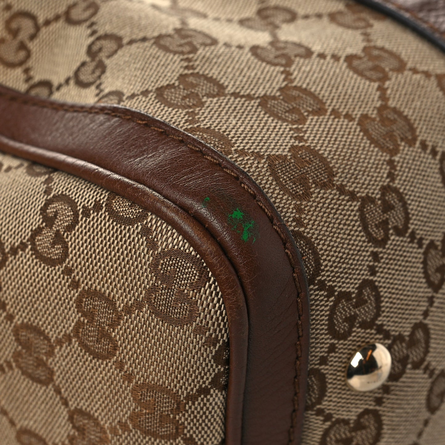 Monogram Web Medium Boston Dark Brown
