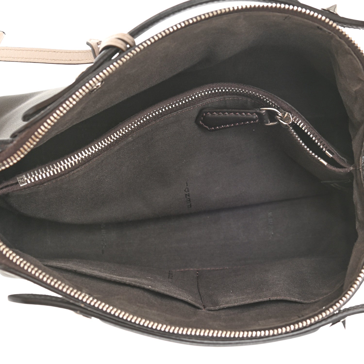 Fendi Vitello Dolce 4 Color Medium By The Way Boston Bag Carbone Grigio Polvere Multicolor 5 of 10
