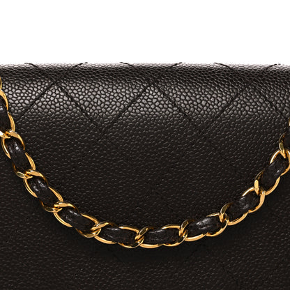 Chanel Caviar Stitch Jumbo Single Flap Brown 9 of 12