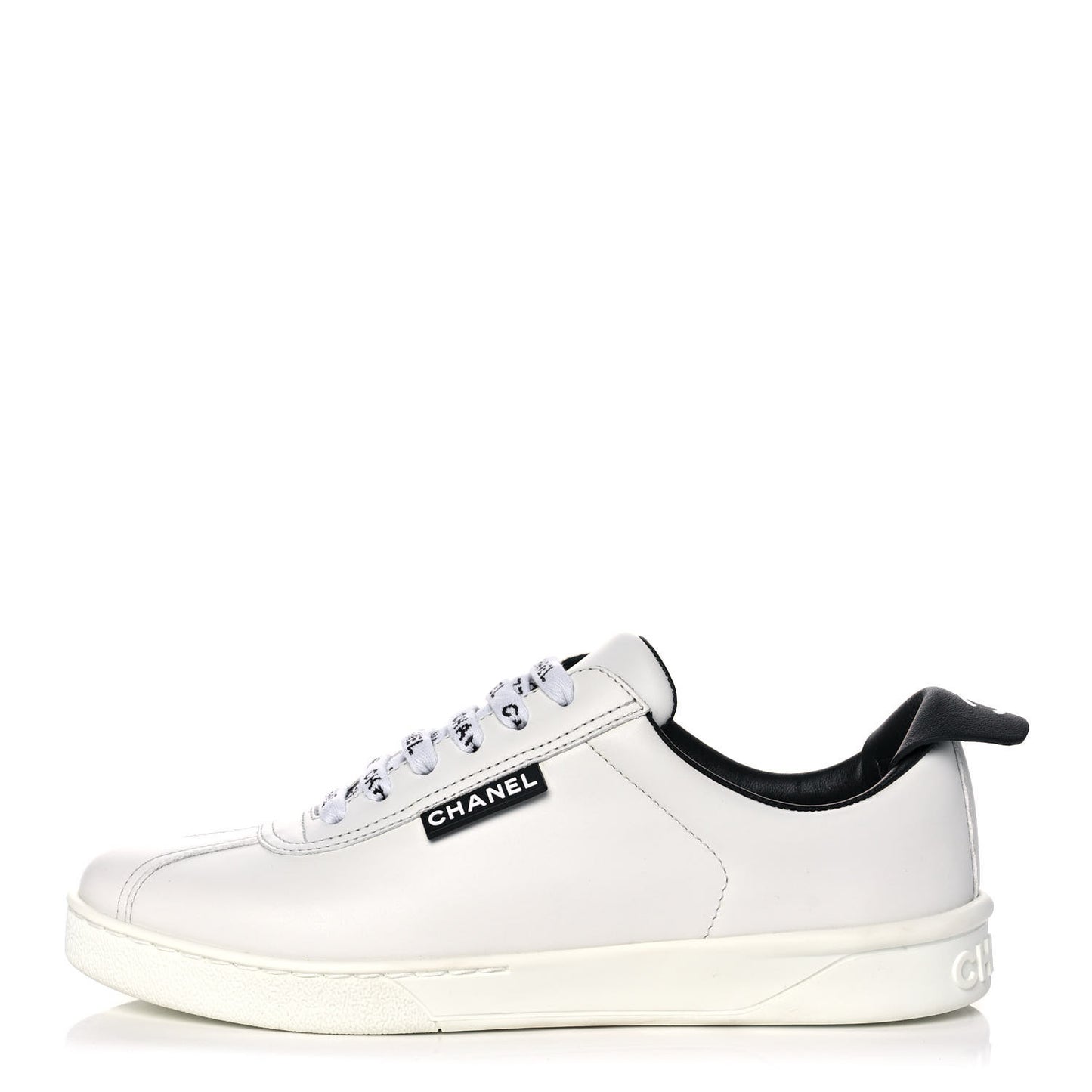 Calfskin CC Sneakers 35.5 White