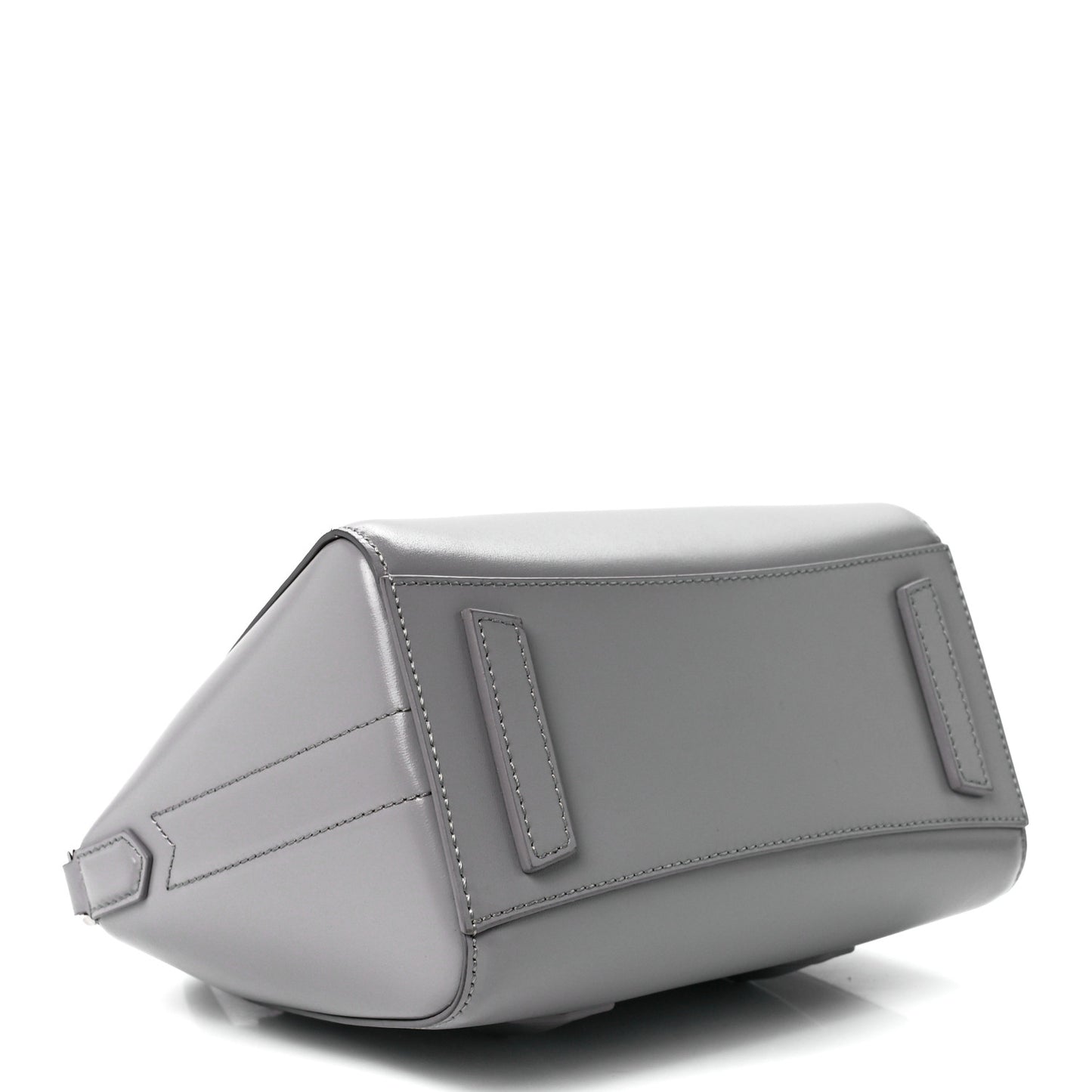Box Calfskin Mini Lock Antigona Shoulder Bag Cloud Grey