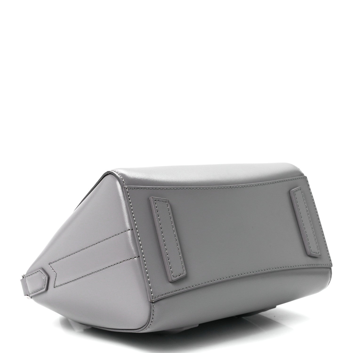 Givenchy Box Calfskin Mini Lock Antigona Shoulder Bag Cloud Grey 4 of 12