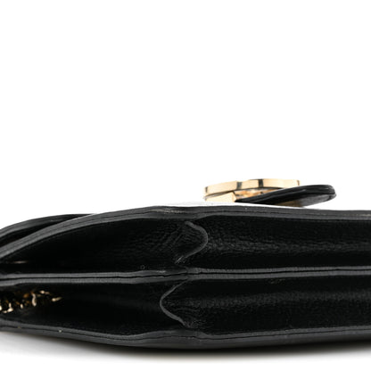Gucci Dollar Calfskin Small Interlocking G Shoulder Bag Black 9 of 17