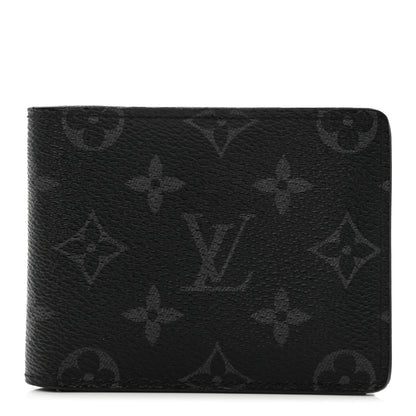 Louis Vuitton Monogram Eclipse Slender Wallet 1 of 9