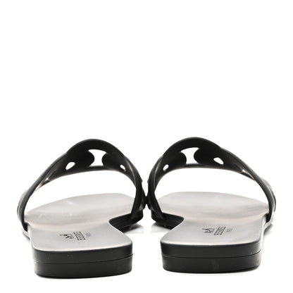 Hermes Rubber Aloha Sandals 35 Black 6 of 10