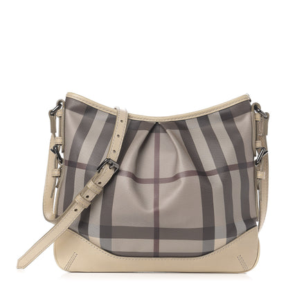 Burberry Smoked Check Hartham Shoulder Bag Trench 1 of 12