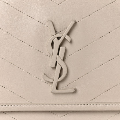 Saint Laurent Lambskin Matelasse Monogram Medium Niki Chain Satchel Nude Powder 9 of 12