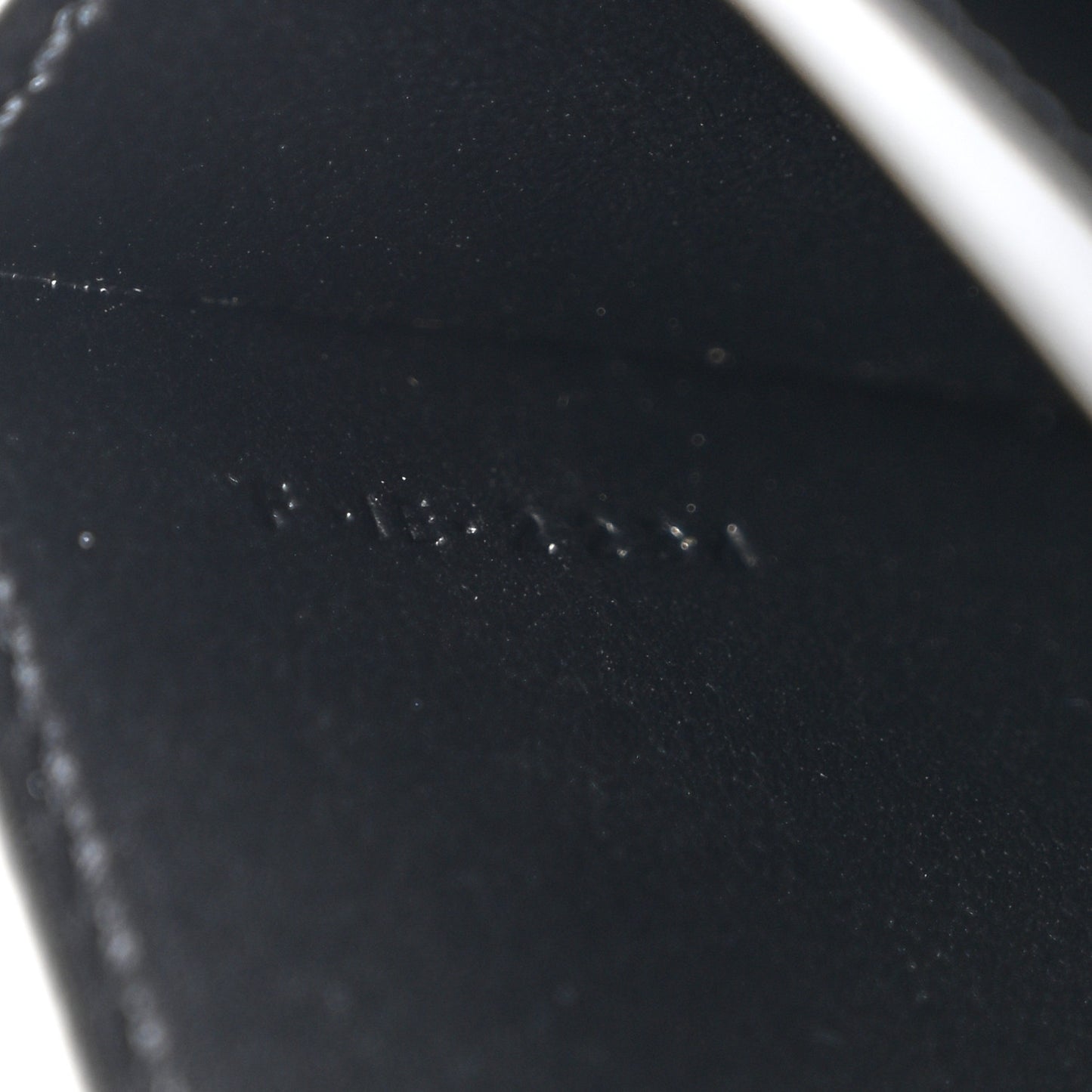 Shiny Calfskin Triomphe Busincess Card Holder Black