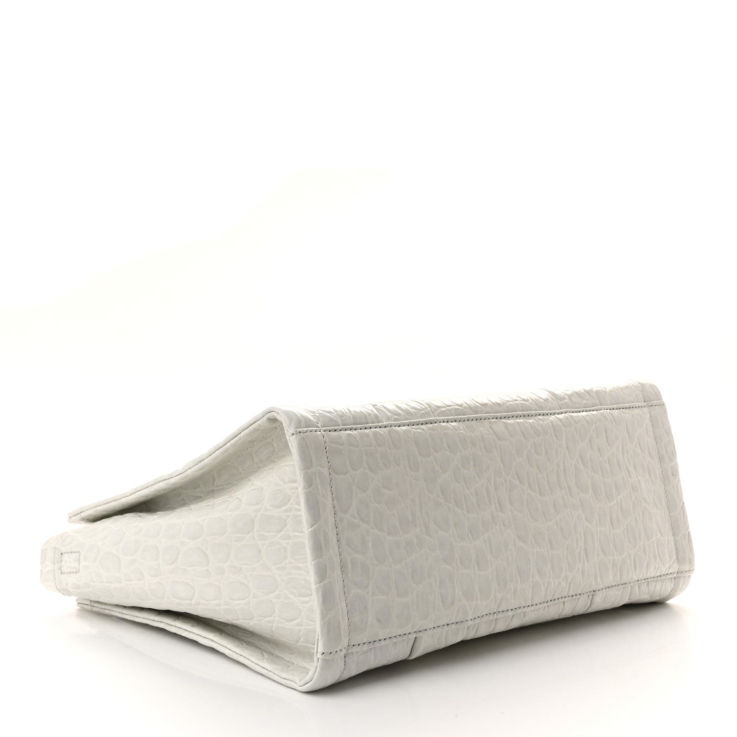 Marc Jacobs Croc Embossed Medium The Tote Bag Ivory 4 of 10
