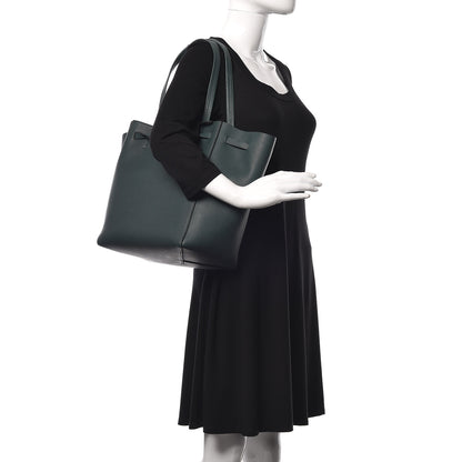Celine Soft Grained Calfskin Small Belt Cabas Phantom Amazone 2 of 15