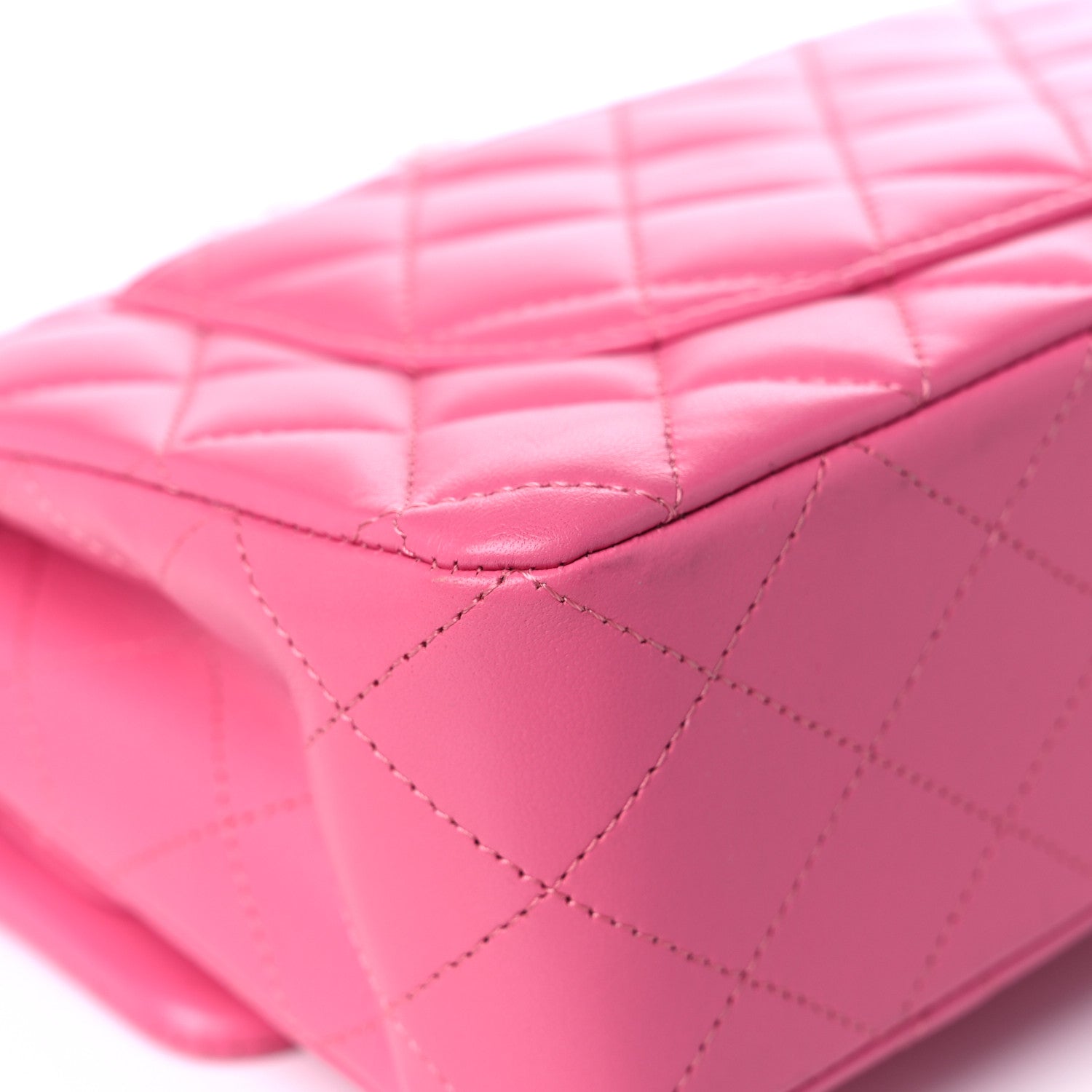 Chanel Lambskin Quilted Small Double Flap Pink 10 of 15