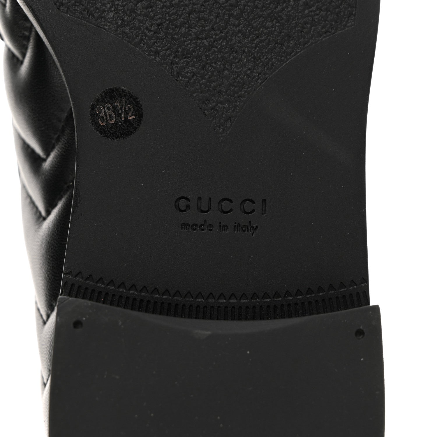 Gucci Nappa Matelasse Double G Marmont Loafers 38.5 Black 8 of 9