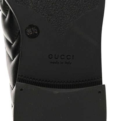 Gucci Nappa Matelasse Double G Marmont Loafers 38.5 Black 8 of 9