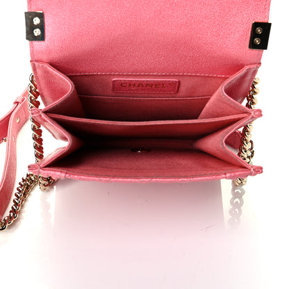 Chanel Caviar Quilted North South Boy Flap Pink 4 of 8