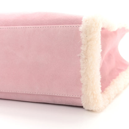 Telfar X UGG Suede Shearling Medium Shopping Bag Pink 9 of 10