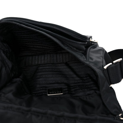 Prada Tessuto Nylon Messenger Bag Black 5 of 19