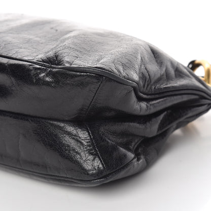 Prada Vitello Shine Shoulder Bag Black 9 of 10