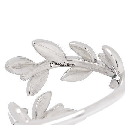 Tiffany Sterling Silver Paloma Picasso Olive Leaf Band Ring 52 6 5 of 5