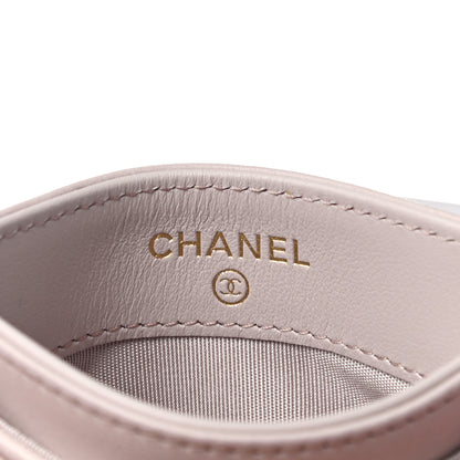 Chanel Lambskin Quilted Chanel 19 Card Holder Light Purple 5 of 7
