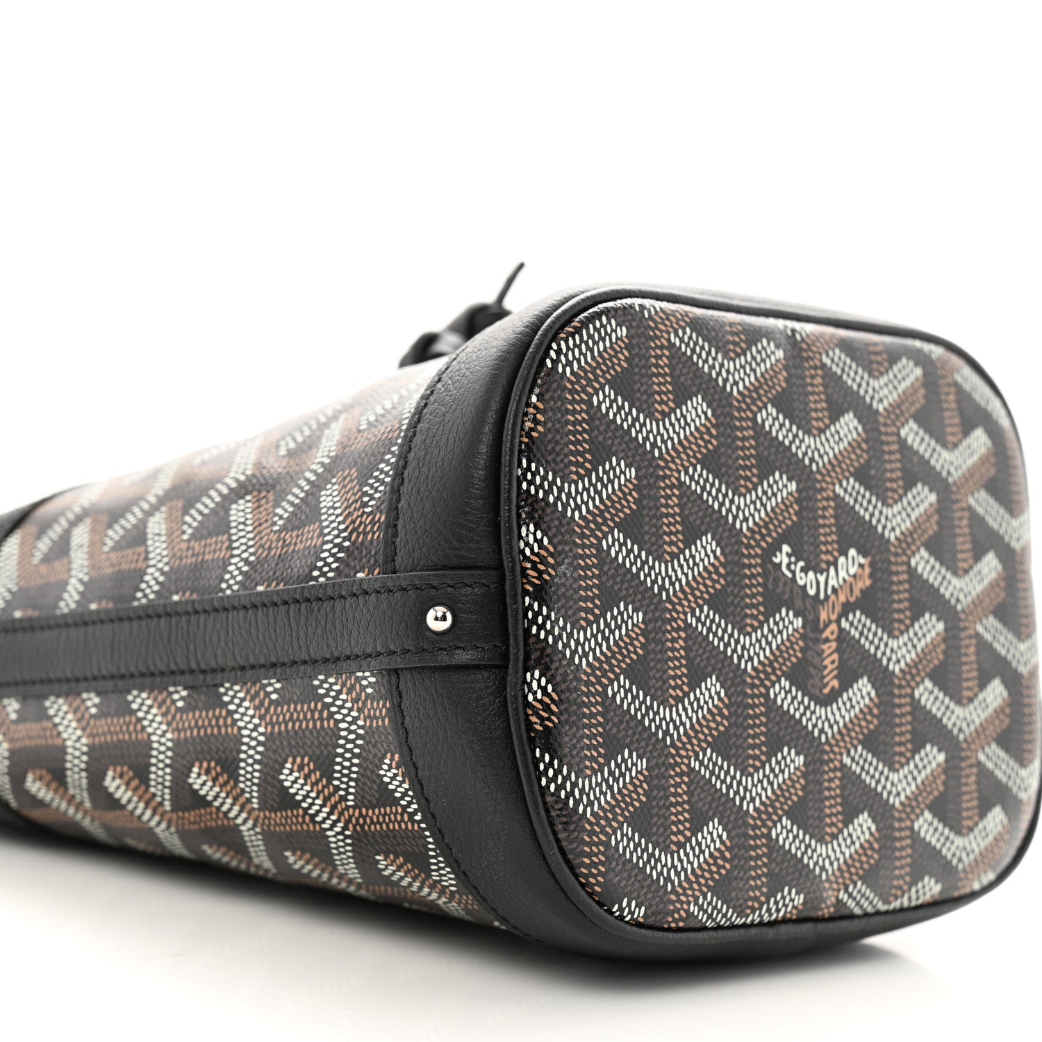 Goyard Goyardine Petit Flot Mini Bucket Bag Black 8 of 9