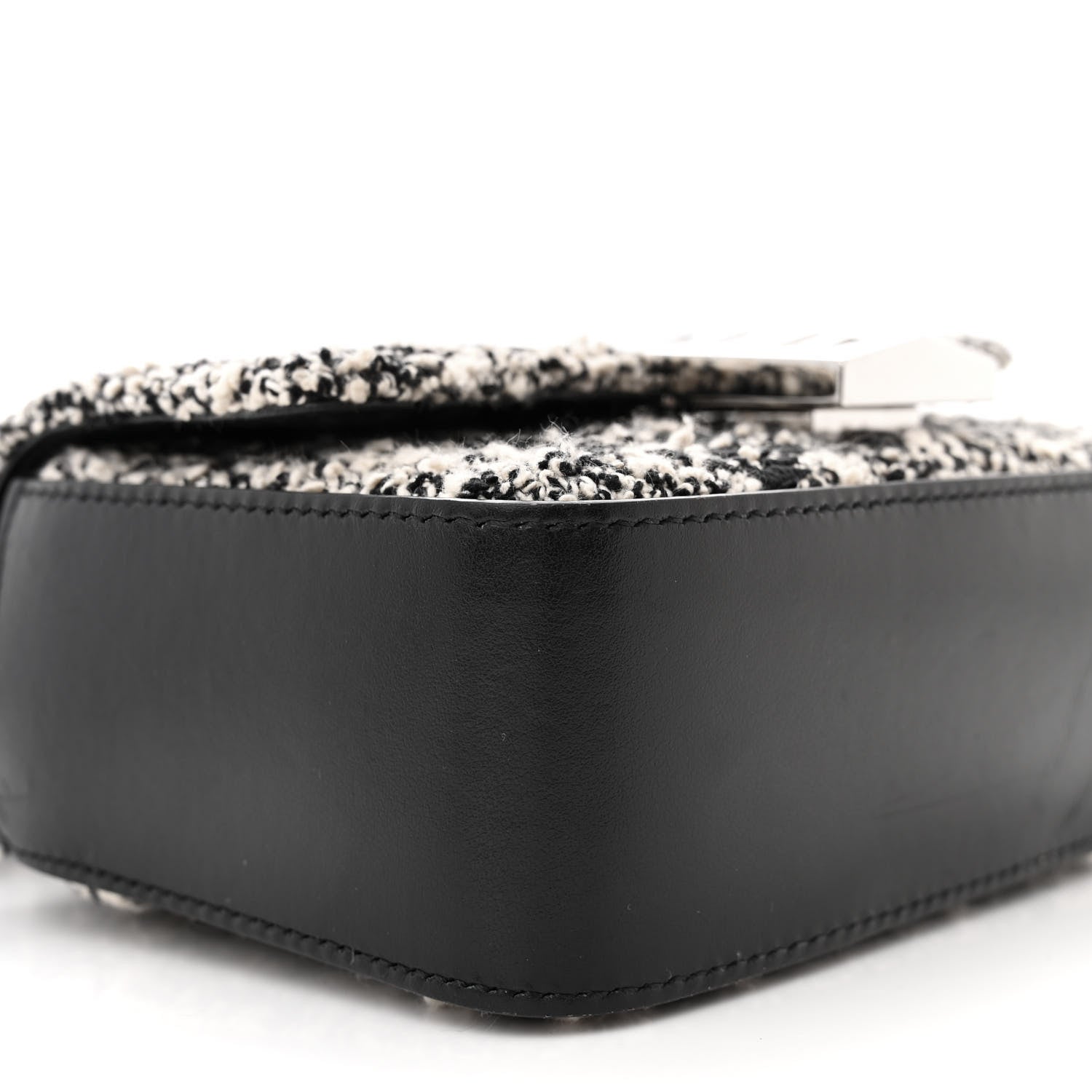 Givenchy Boucle Tweed Embroidered Small 4G Woven Chain Crossbody Black 8 of 12