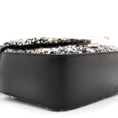 Givenchy Boucle Tweed Embroidered Small 4G Woven Chain Crossbody Black 8 of 12