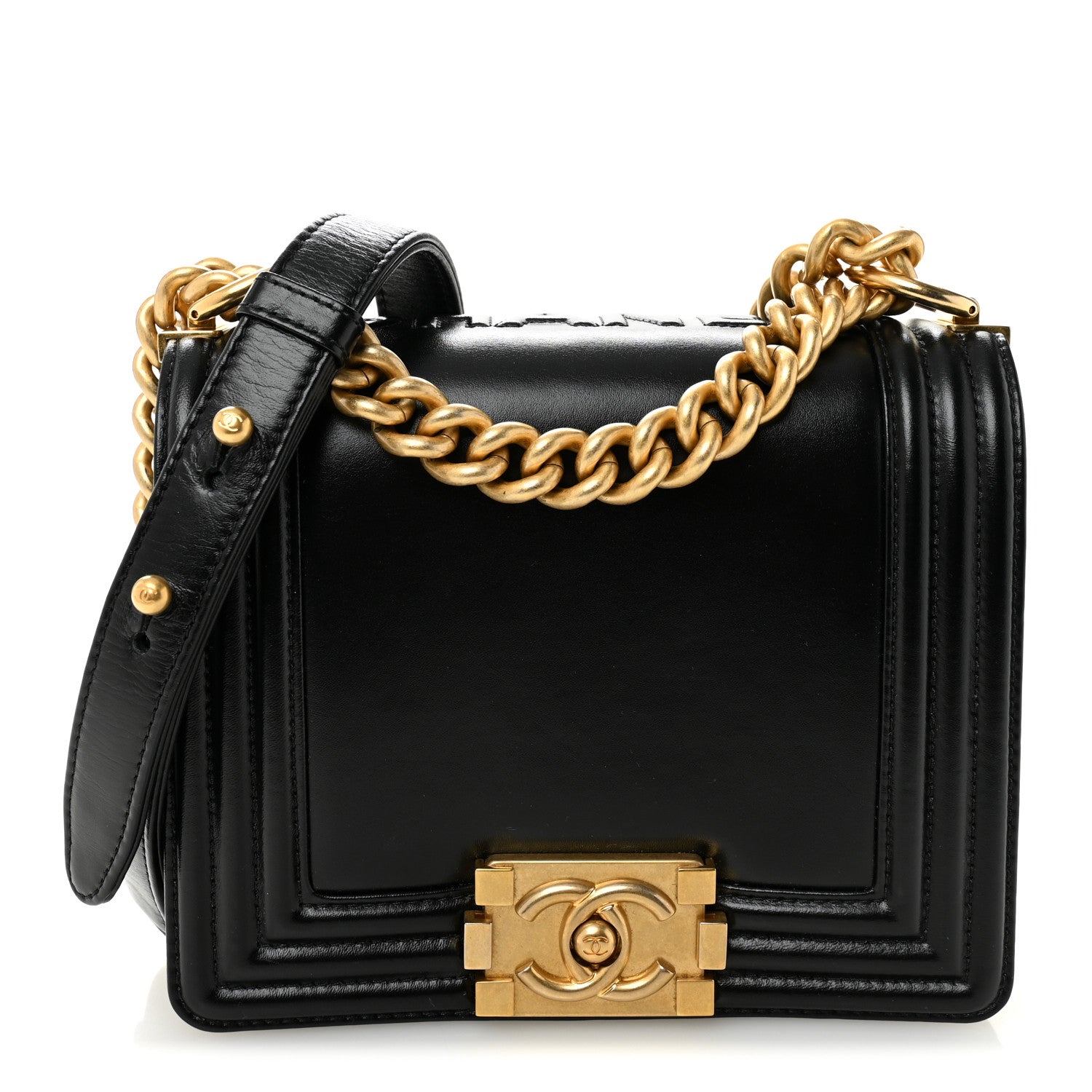 Chanel Calfskin Mini Boy Flap Black 1 of 10