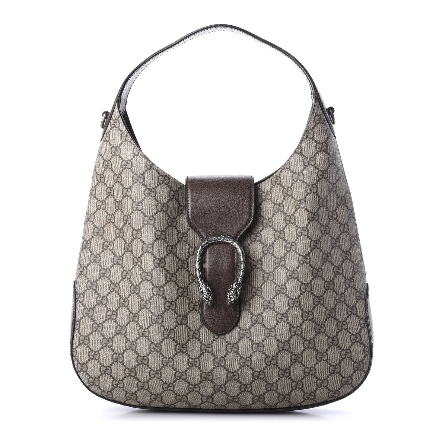 GG Supreme Monogram Medium Dionysus Hobo Beige New Acero