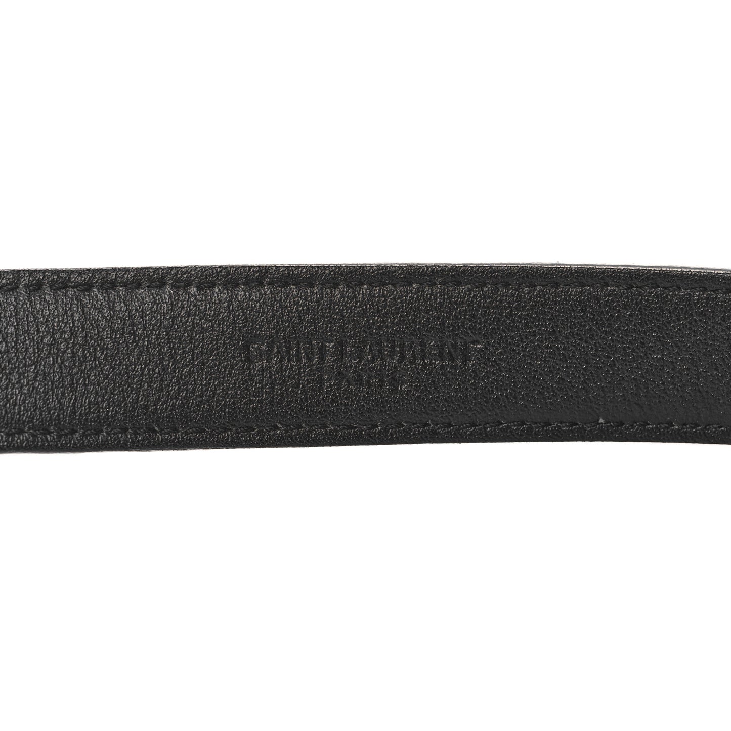 Calfskin Monogram Narrow Square Buckle Belt 75 30 Black