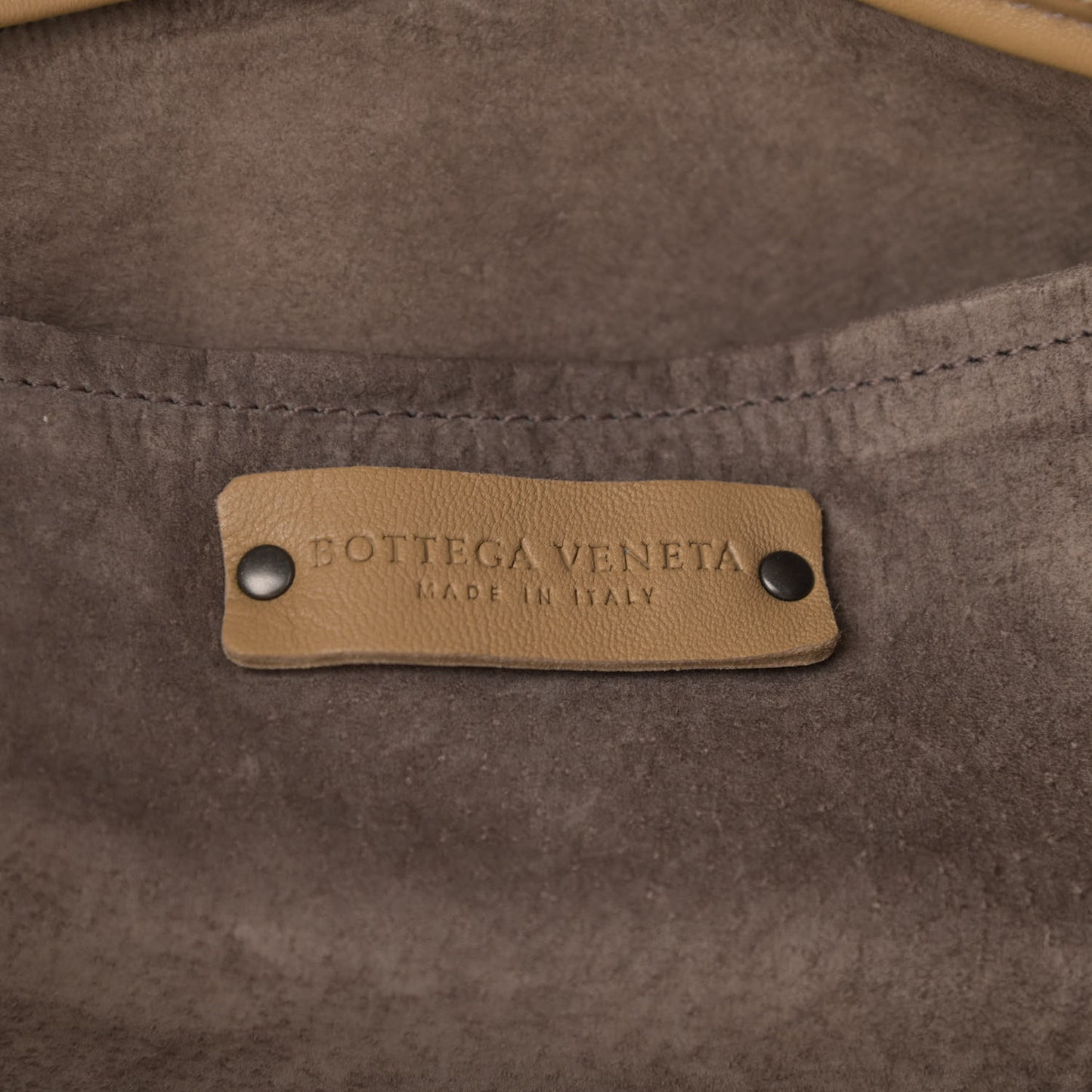 Nappa Intrecciato Large Seamless Tote Camel