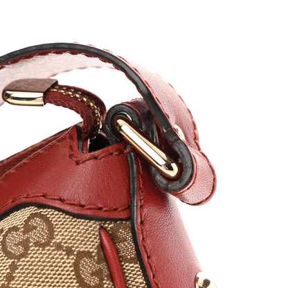 Gucci Monogram Medium Sukey Hobo Red 10 of 13