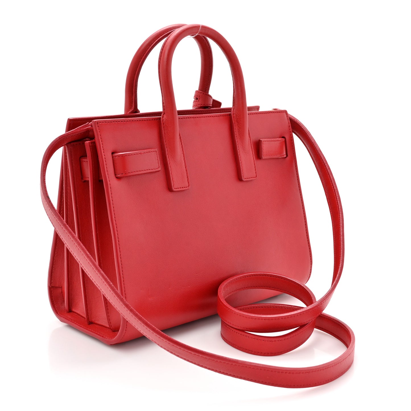 Calfskin Nano Sac De Jour Lipstick Red