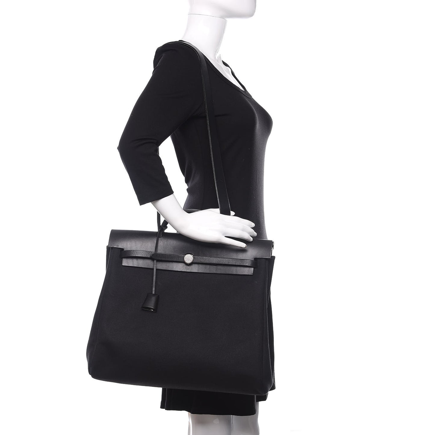 Toile Vache Calfskin Herbag 39 MM Black