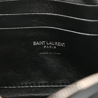 Saint Laurent Grain De Poudre Matelasse Monogram Mini Lou Camera Bag Black 9 of 10