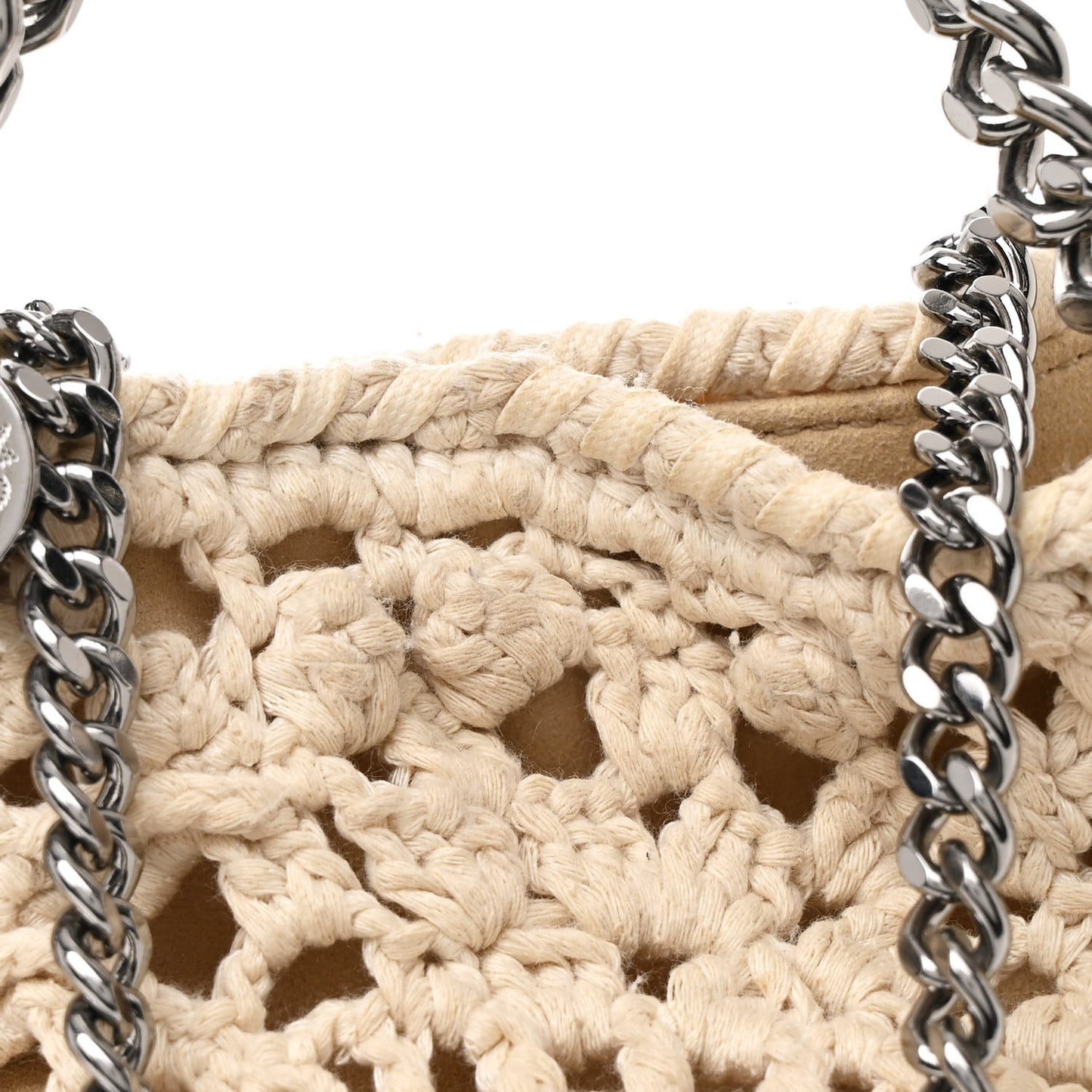 Mini Falabella Fold Over Tote Natural