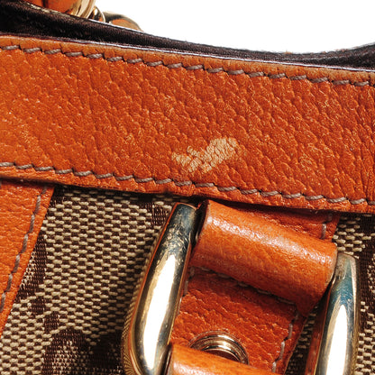 Gucci Monogram Small Abbey Convertible Tote Orange 6 of 12