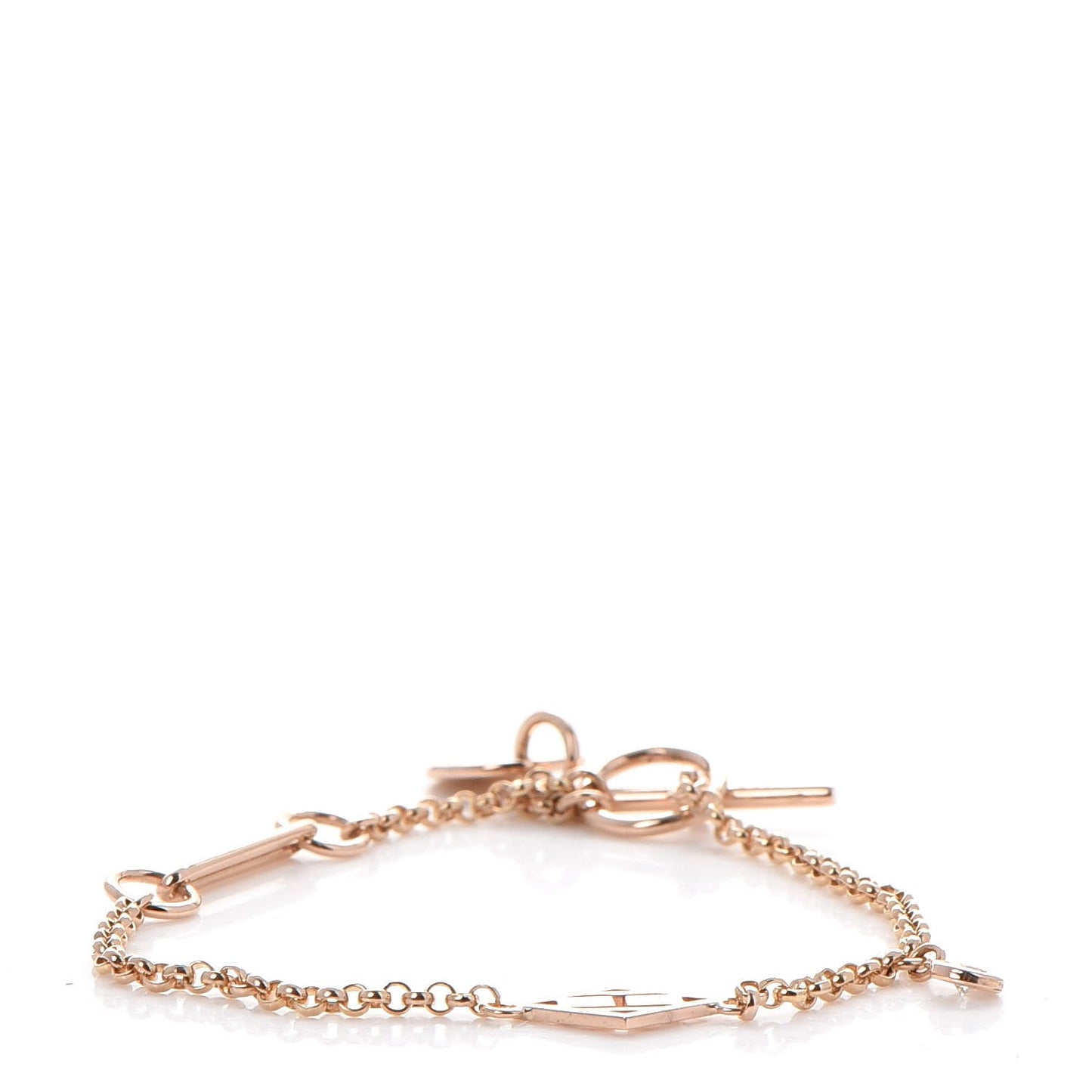 18K Rose Gold Diamond Gambade Bracelet SH