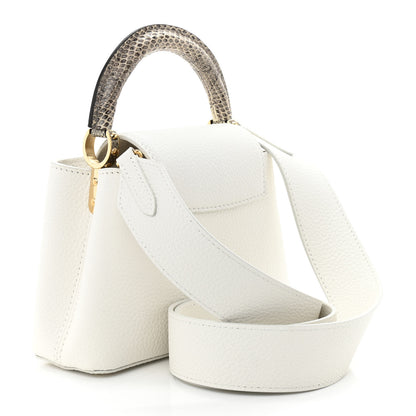 Louis Vuitton Taurillon Ayers Capucines Mini White Snow White 3 of 9