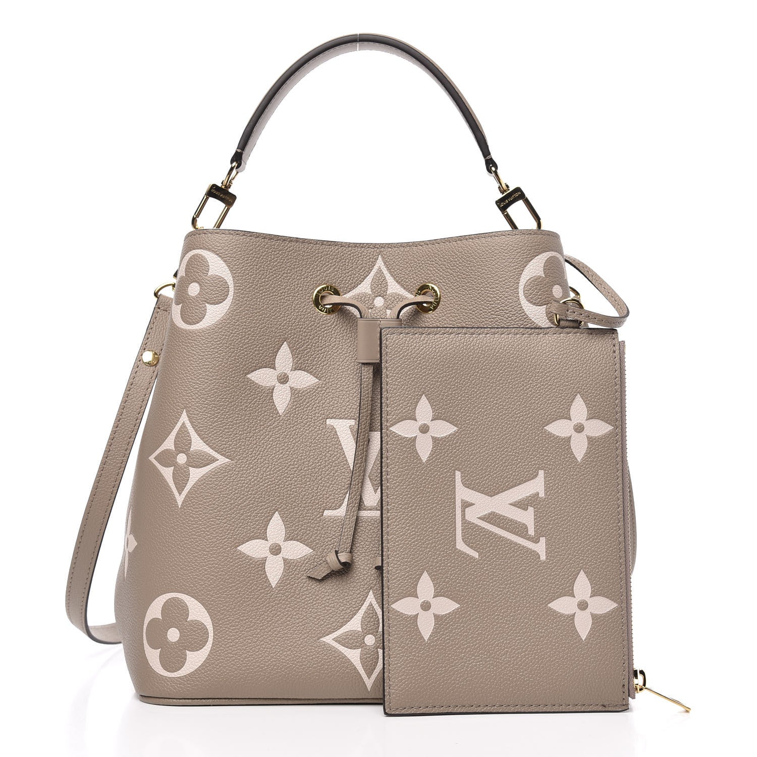 Louis Vuitton Empreinte Monogram Giant Neonoe MM Tourterelle Creme 1 of 9