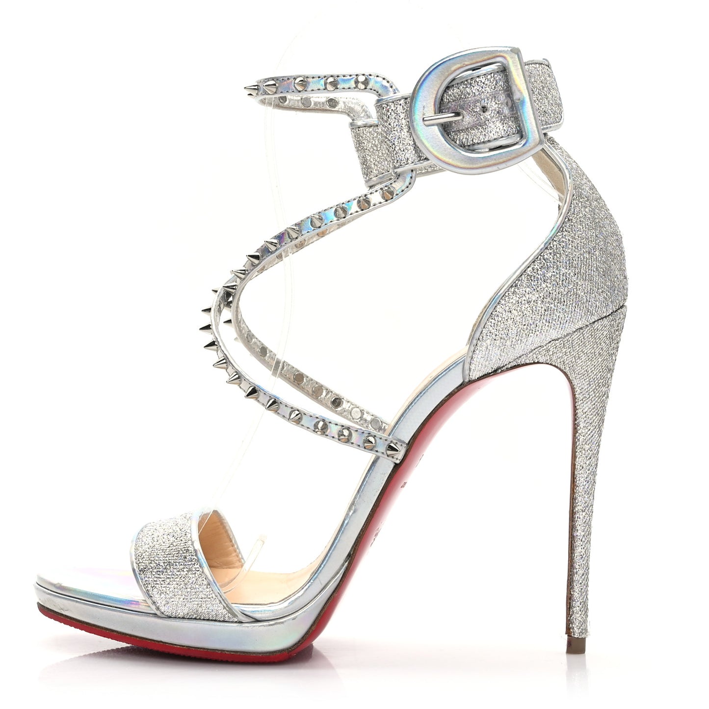 Lurex Specchio Choca Lux Sandals 37.5 Silver