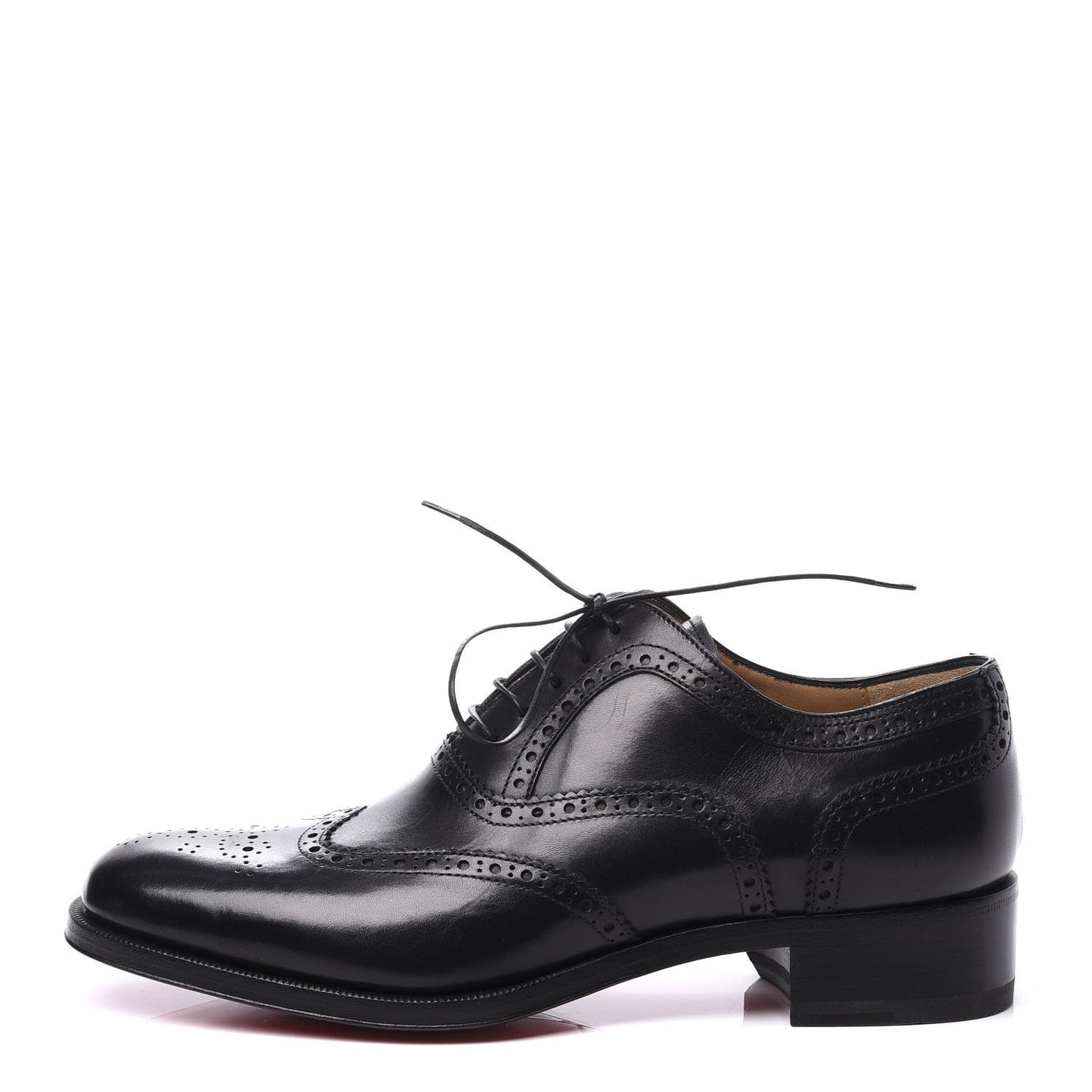 Calfskin Mens Education Flat Oxfords 39.5 Black