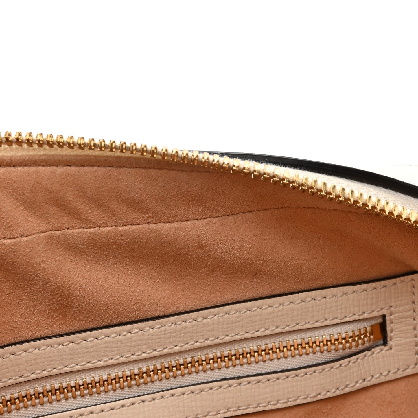 GG Supreme Monogram Small Horsebit 1955 Shoulder Bag Beige Mystic White