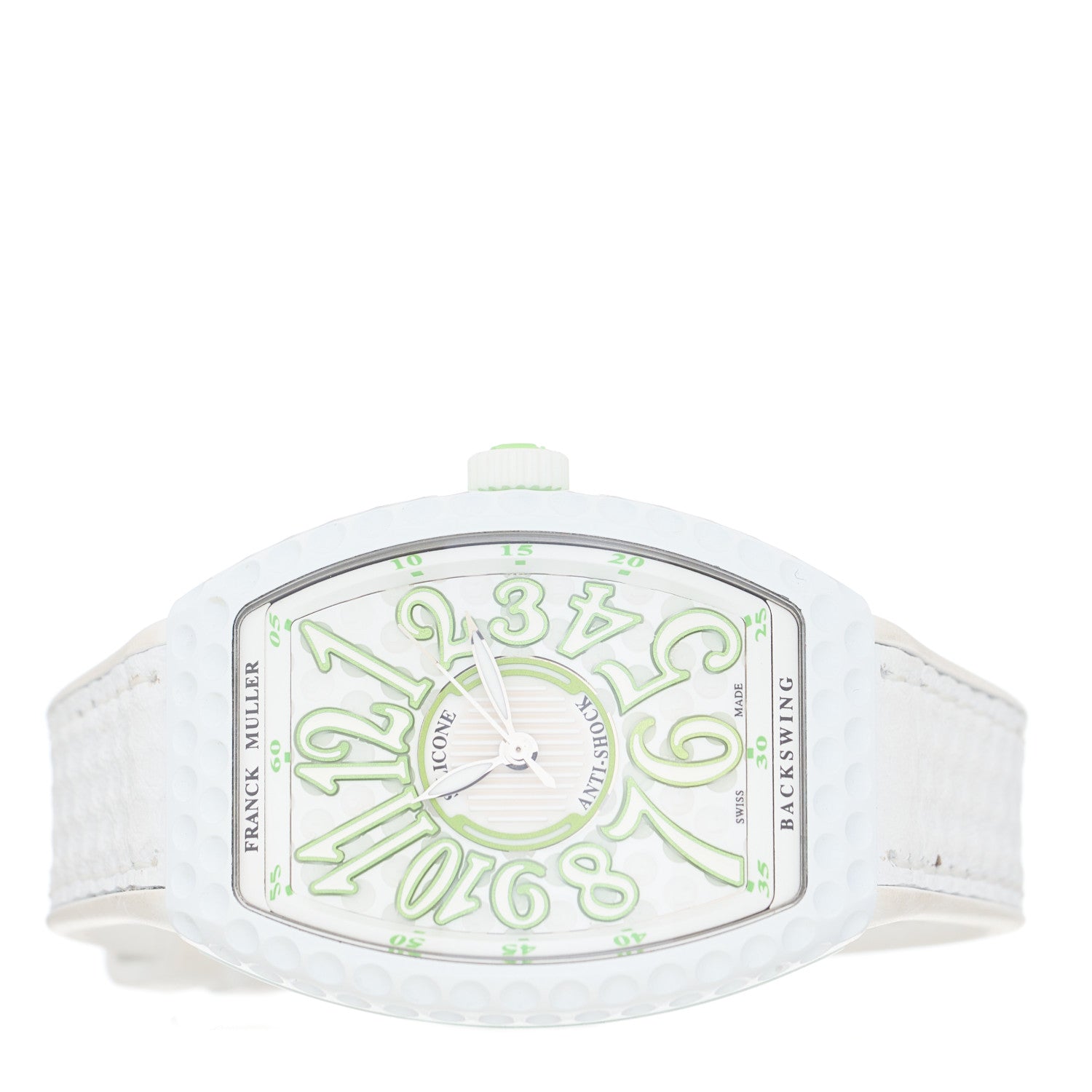Franck Muller Stainless Steel Rubber 32mm Vanguard Golf Automatic Watch White V32SCATFO 2 of 4