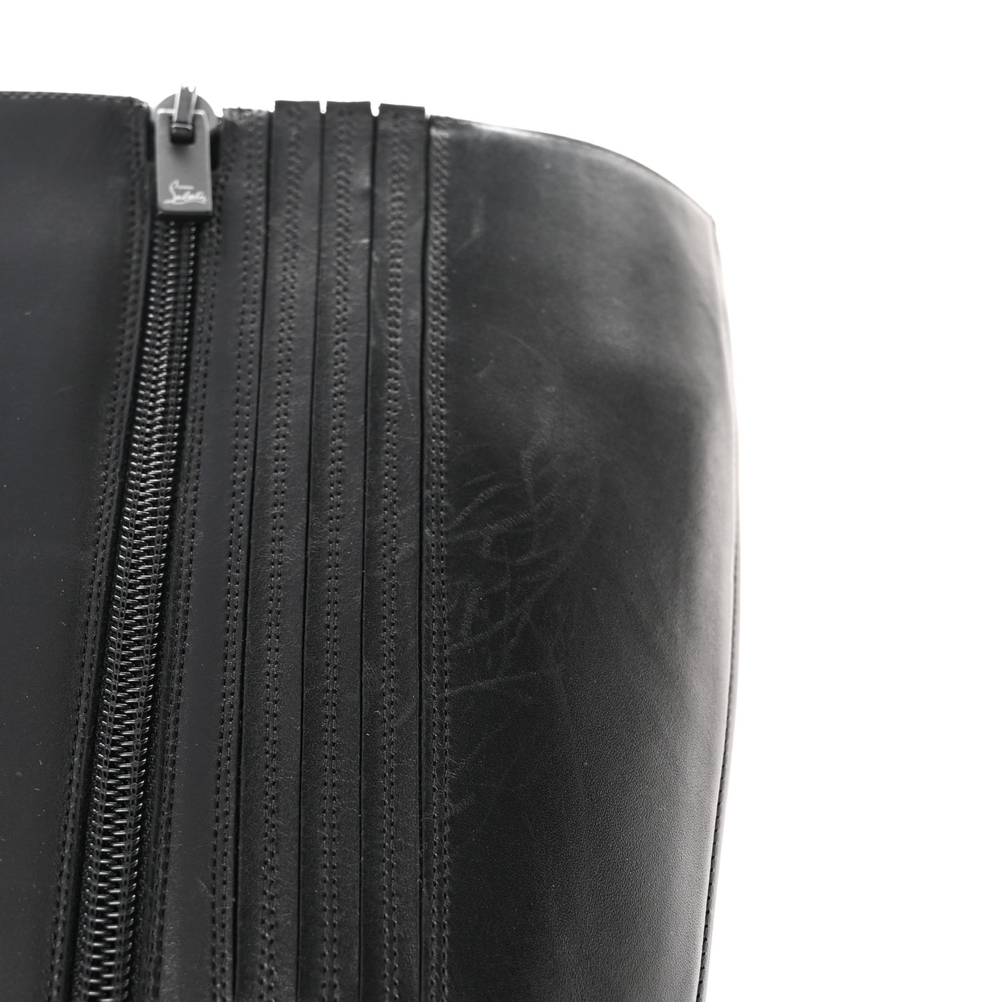 Calfskin Kate Botta 85 Knee-High Boots 39.5 Black