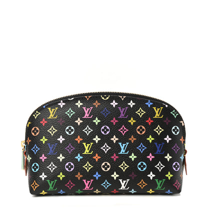 Louis Vuitton Monogram Multicolor Cosmetic Pouch Black Grenade 1 of 7