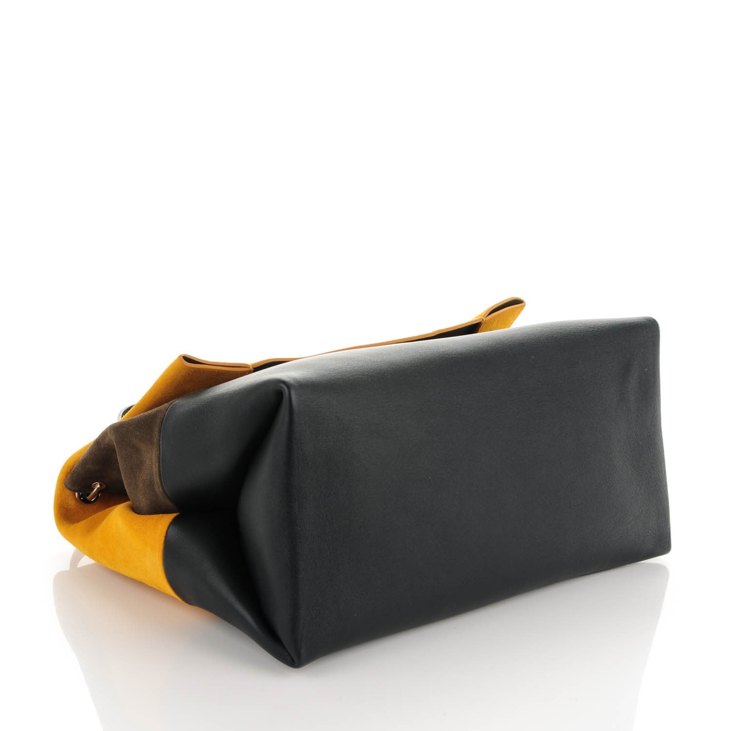 Celine Calfskin Suede All Soft Shoulder Bag Amber 4 of 8